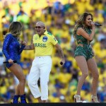 Claudia Leitte, Pitbull and Jennifer Lopez Perform During The Opening Ceremony