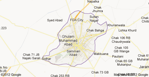 Faisalabad Map