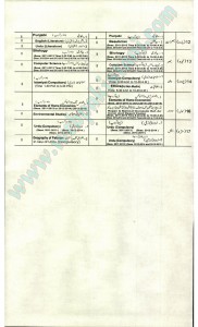 Bise Lahore Datesheet for Matric Annual Exam 2015 Page02