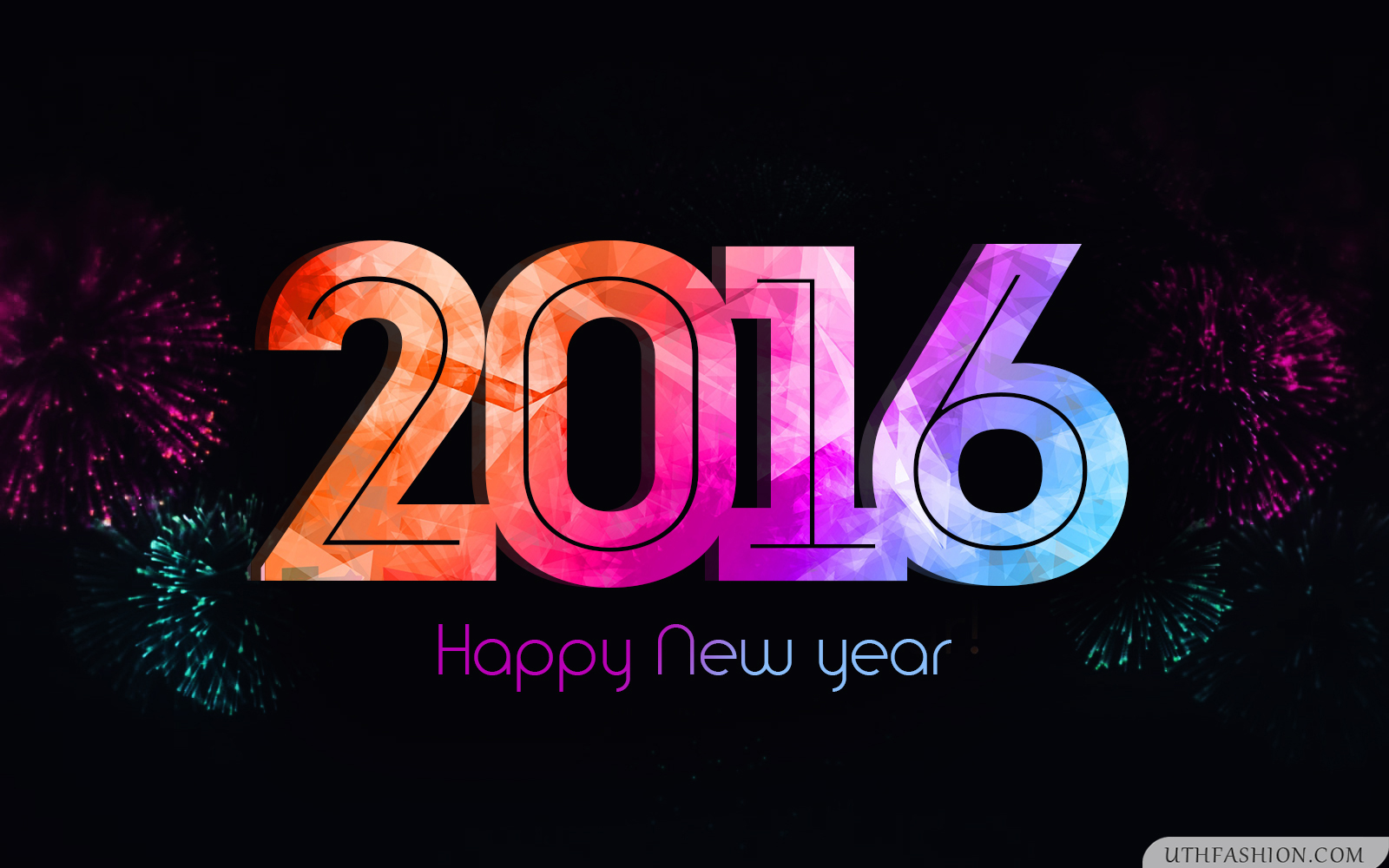 Colorful New Year 2016 Desktop Wallpaper Colorful New Year 2016 Desktop Wallpaper