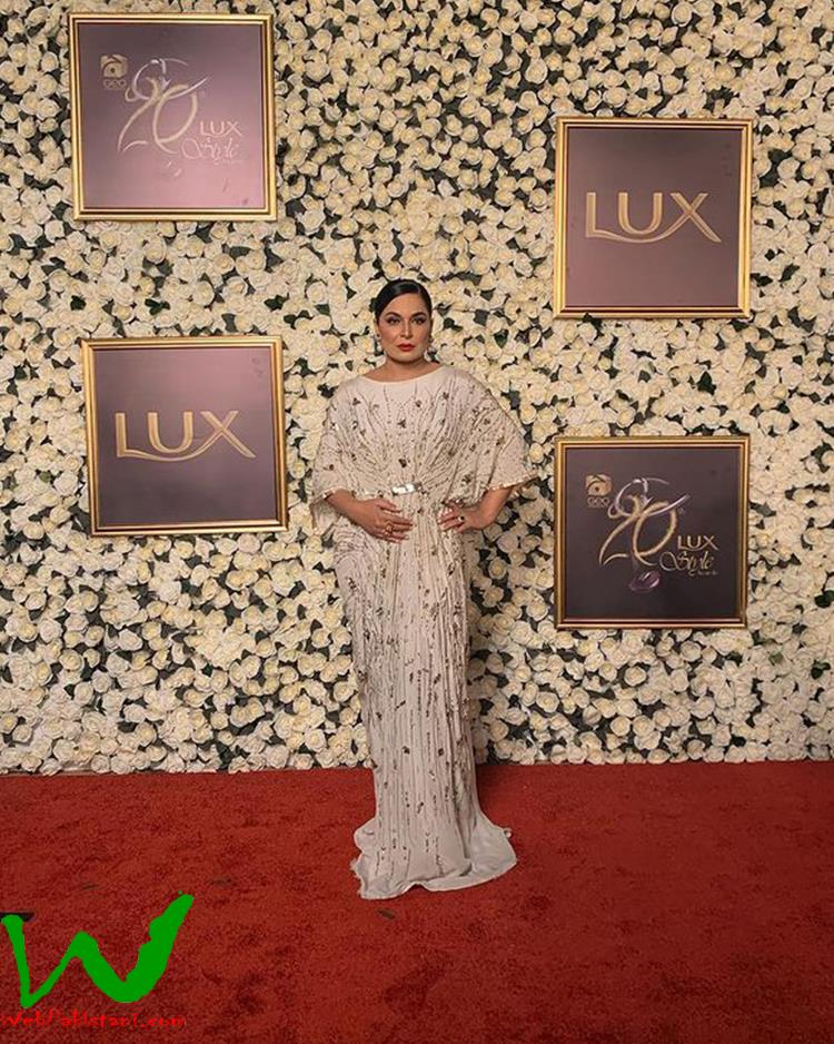 Actor Meera at the 20th Annual Lux Style Awards in Karachi, Pakistan, on October 9, 2021. 