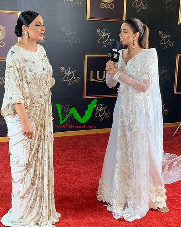 Actor Meera at the 20th Annual Lux Style Awards in Karachi, Pakistan, on October 9, 2021. 