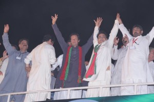 Imran Khan at 25th May Jalsa at Dhobi Ghat, Faisalabad