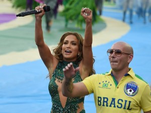 Jennifer Lopez And Pitbull Wave To Their Fans