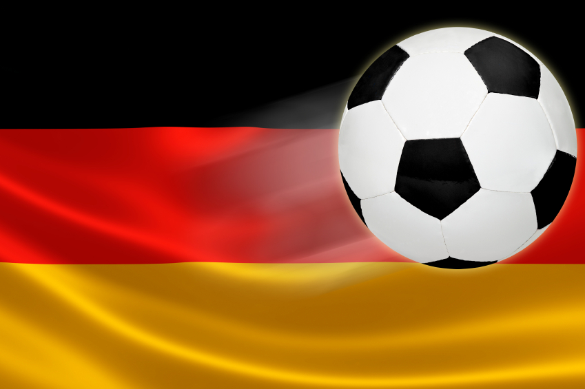 Soccer Ball Leaps Out of Germany's Flag