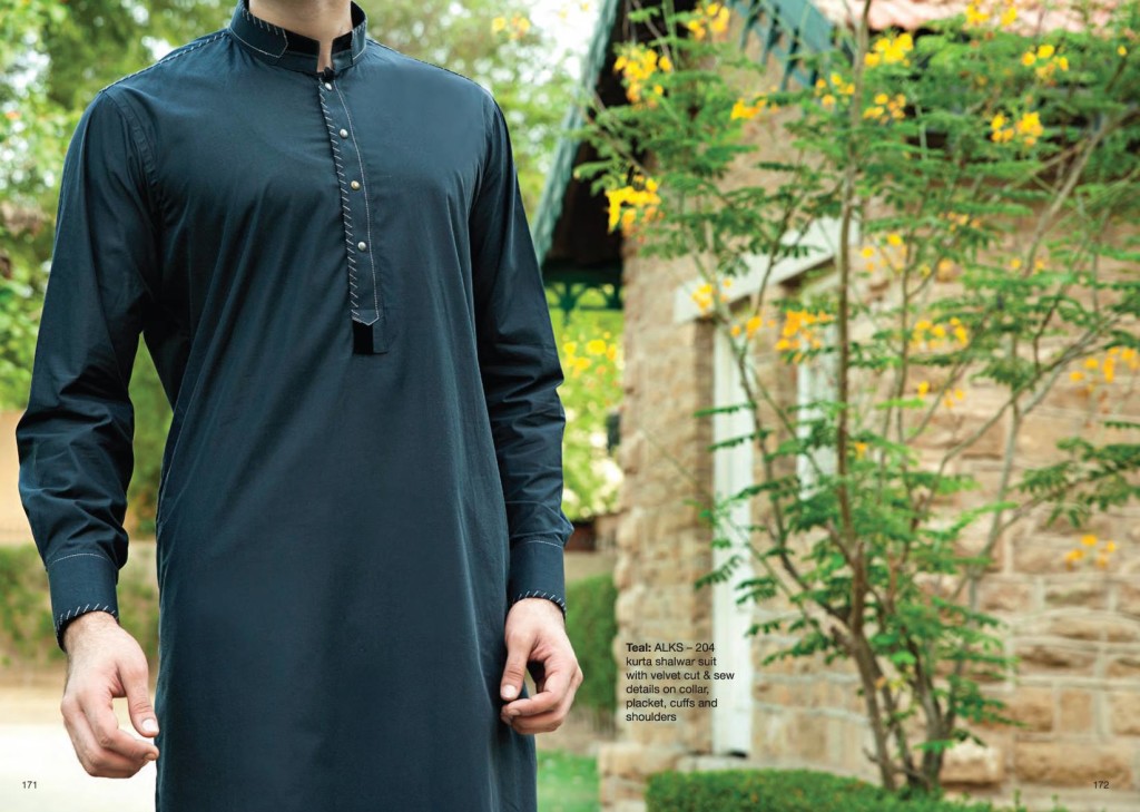 Junaid Jamshed Teal Kurta Shalwar