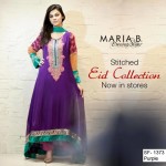 MARIA.B. Pret Eid Collection 2014 Purple Color Stitch Dress
