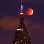Blood Moon Over New York City