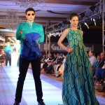 Models Wear Gul Ahmed Green Dress at The Saffron Night Fashion Show