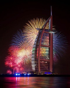 Burj-Al-Arab New Year Fireworks In Dubai