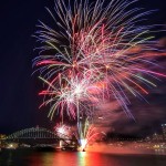 Fireworks Over Sydney Harbour Bridge.