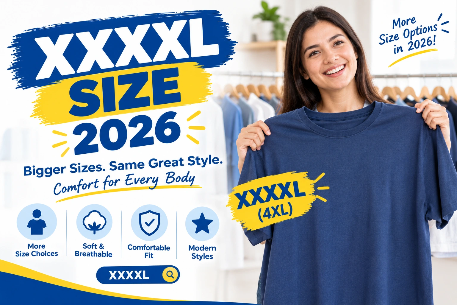 XXXXL Size 2026